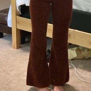 Free people rust corduroy flare pant